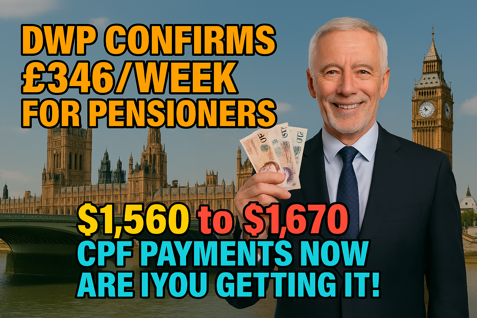 DWP Confirms £346/Week for Pensioners – See If You’re Getting It!